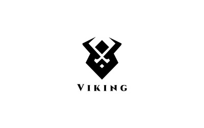 Modello di logo vichingo