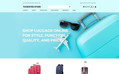 Negozio Tourister - Modello di e-commerce MotoCMS di Travel Store