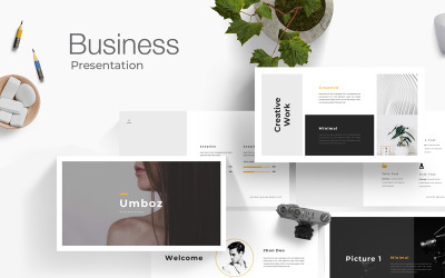 The Business Minimal Presentation PowerPoint template
