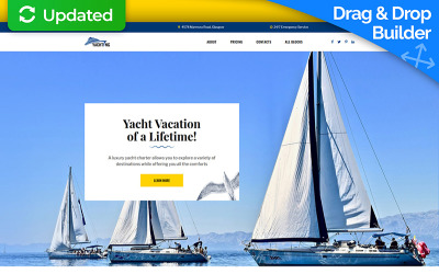 Yachting - Modelo de página inicial de Yacht Club