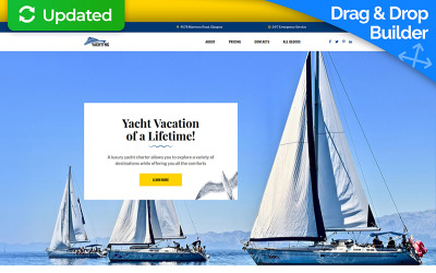 Yachting - Yacht Club Landing Page Template Açılış Sayfası #77562