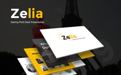 Zelia StartUp Picth Deck - šablona Keynote