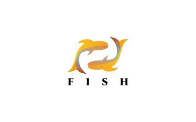 Balık Logo Şablonu