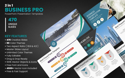 Business Pro PowerPoint-mallar