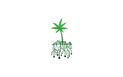 Palm Technologies Logo sjabloon