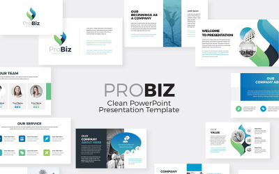 Probiz Business-Präsentation PowerPoint-Vorlage