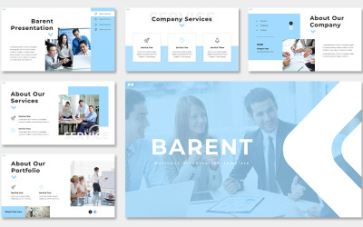 Barent - бізнес шаблон PowerPoint