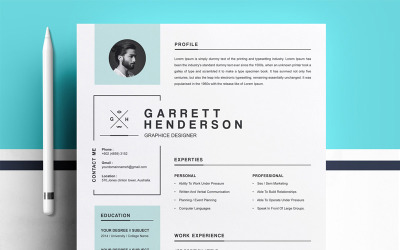 Modèle de CV Garret Henderson