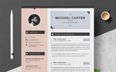 Michael Carter - Modèle de CV