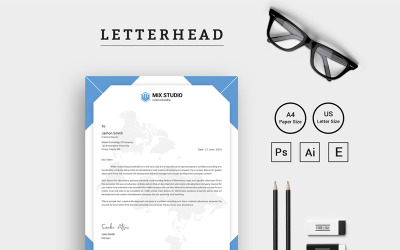 Mix Studio Letterhead vol. 2 - Corporate Identity Template
