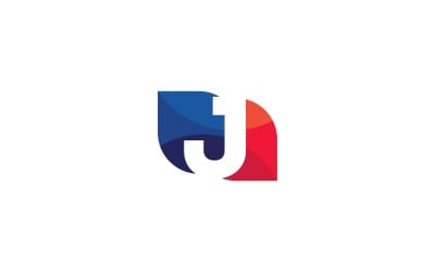 Modèle de logo lettre J