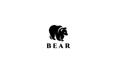Szablon logo niedźwiedzia