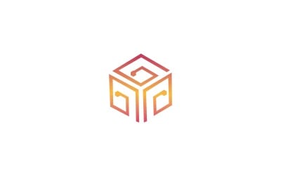 Tech cube Logo Template