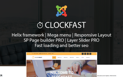 ClockFast – Mehrzweck-Responsive-Joomla-5-Vorlage