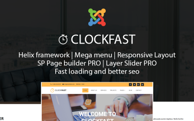 ClockFast - Multipurpose Responsive Joomla 4 Template