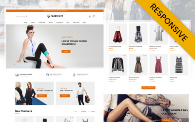 Fabricar - Modelo responsivo OpenCart exclusivo para loja de moda