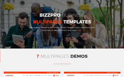 Bizzpro- Meerdere pagina&amp;#39;s zakelijke Joomla 5-sjabloon