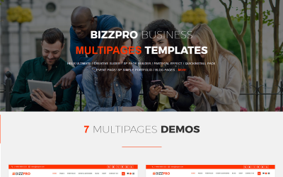 Bizzpro - Zakelijke Joomla-sjabloon met meerdere pagina&amp;#39;s