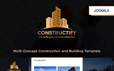 Constructify - Modelo Joomla 5 de construção e construção