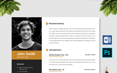 John Smith CV-sjabloon