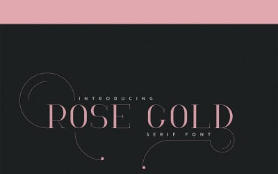 RoseGold typsnitt