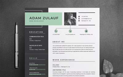 Adam Zulauf Özgeçmiş Teması