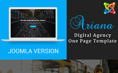 Ariana - Digitaal bureau Joomla 5-sjabloon voor één pagina