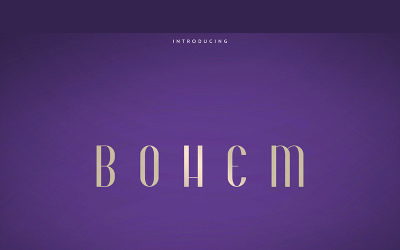 Bohem-lettertype