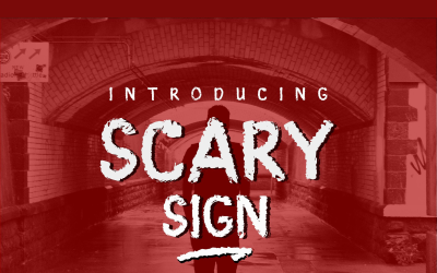 Scary Sign Font