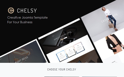 Chelsy | Modelo criativo de arrastar e soltar Joomla 5