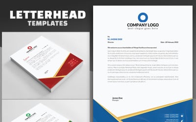 Curves Creative Letterhead - Vector - Corporate Identity Template