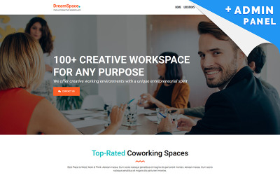 DreamSpace - Plantilla de página de destino de coworking