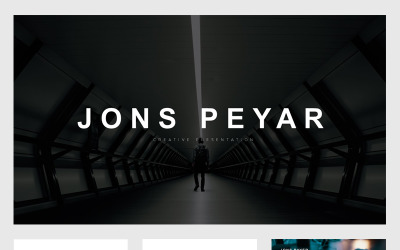 Джонс Мінімальна презентація Шаблон PowerPoint