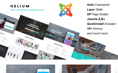 Helium - 10 合 1 多用途 Joomla 5 模板