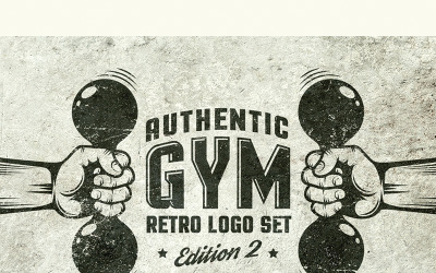 Illustration namens "Gym Retro Emblem 2" #78149