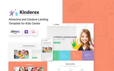 Kinderex - 儿童学习中心网站模板