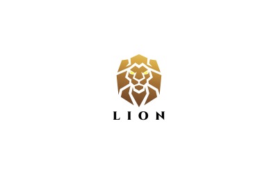 Lion Gold Logo Template