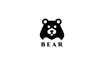Modèle de logo de marque ours