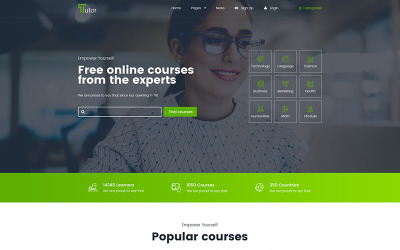 Responsivt Tutor - Online Tutorials and Courses Hemsidemall #78116