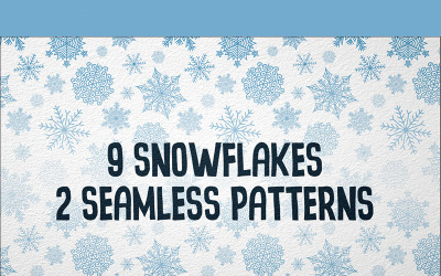 9 Snowflakes Illustration 78107
