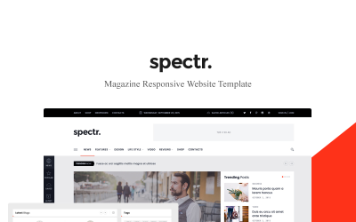 Spectr - Responsive News and Magazine Website Template