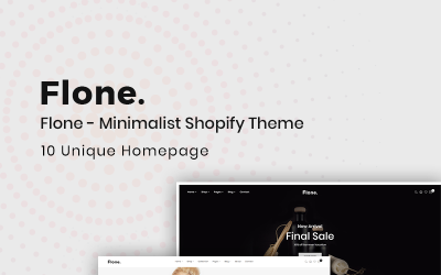 Responsive Flone - Minimalis Shopify Theme #78295