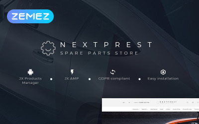 Reszponzív Nextprest - Spare Parts Store Clean Bootstrap Ecommerce PrestaShop sablon 78296