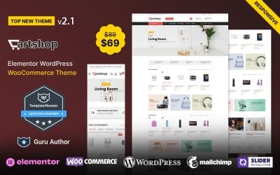 CartShop - Многоцелевая тема для WooCommerce Mega Shop