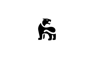 Шаблон логотипа пантера