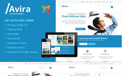 Avira - Modelo Joomla Multiuso e Responsivo