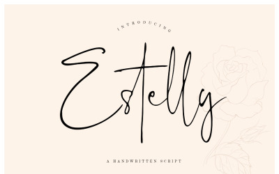 Carattere della firma estremamente elegante