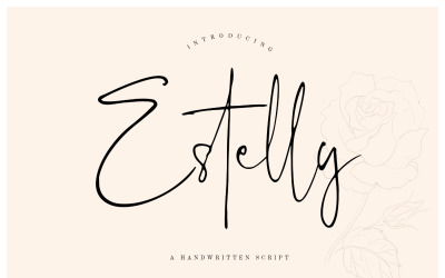 Estelly stylowa czcionka podpisu