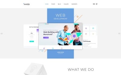 InWeb - Plantilla de sitio web HTML5 limpio multipágina de Web Development Studio