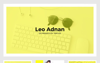 Leo Adnan Minimal PowerPoint template